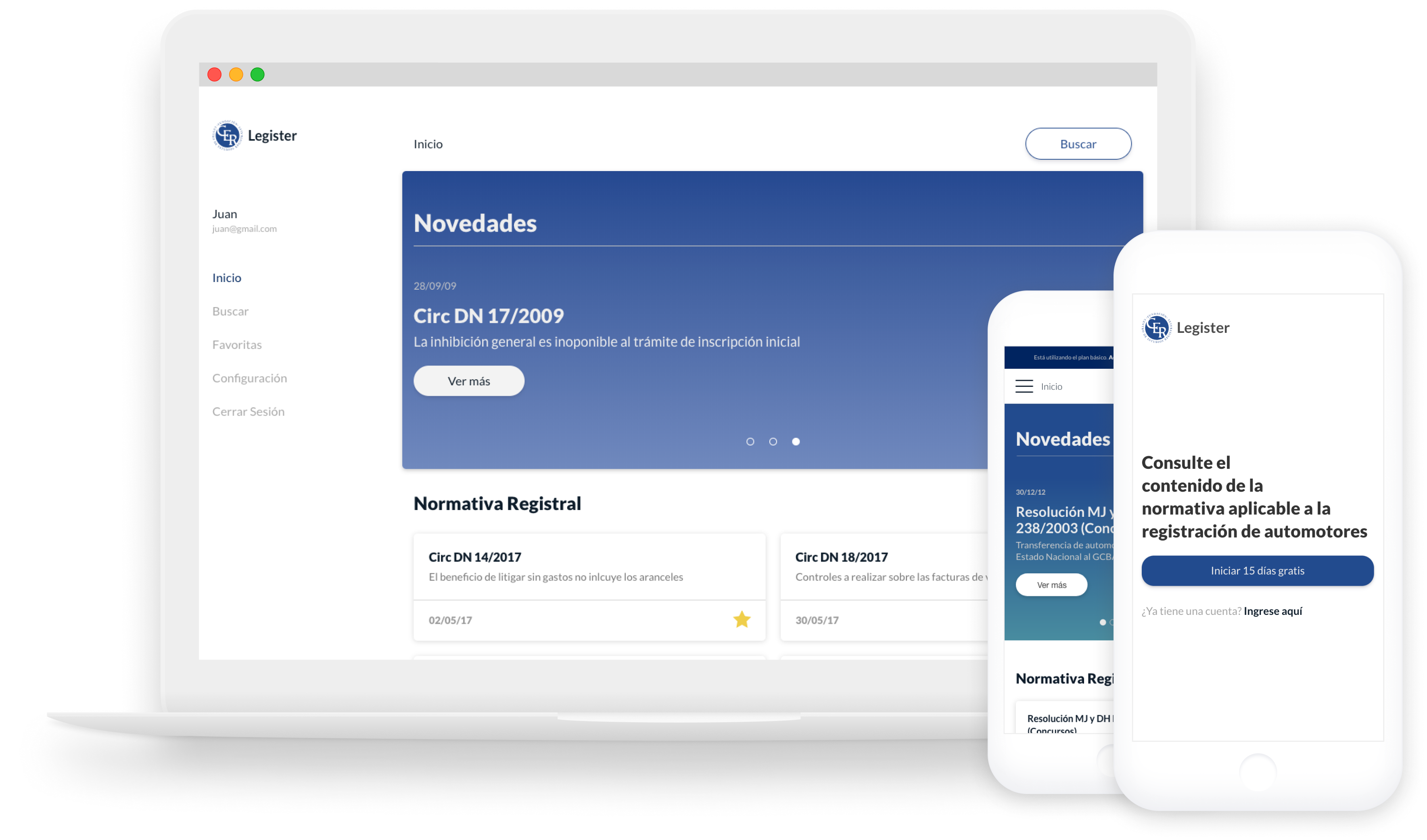 Legister - La normativa registral, en una base de datos única en el país